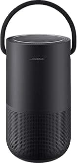 Portable Smart Wireless Bluetooth Speaker with Alexa Voice Control Built-in, Wi-Fi Connectivity, 360° Sound, Powerful Bass (Black)