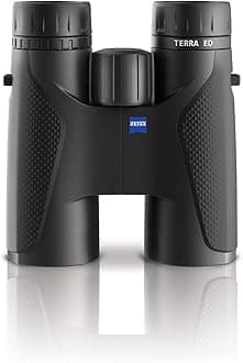 ZEISS Terra ED Binoculars 10x42 Waterproof, and Fast Focusing with Coated Glass for Optimal Clarity in All Weather Conditions for Bird Watching, Hunting, Sightseeing, Black