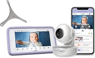 Hubble Nursery Pal Connect Touch 5" Smart HD Baby Monitor with Camera and Audio, Room Temperature Sensor, Pan, Tilt, Zoom, 2-Way Talk, Night Vision, WiFi baby camera with Interactive Education Content