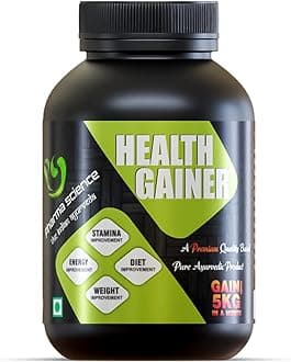 Ayurvedic Weight Gainer Supplement Powder for Men & Women, Supports Stamina, Muscle Mass | Natural Protein & Carbs | Health Gainer & High Calorie Formula | 150 gm