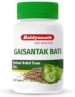 Baidyanath Gaisantak Bati - Instant Relief from Gas and Indigestion - 100 Tablets