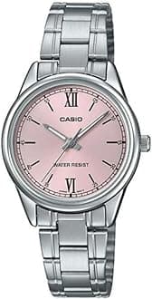 Women's Watch - LTP-V005D-4B2UDF Pink Dial, Silver Band