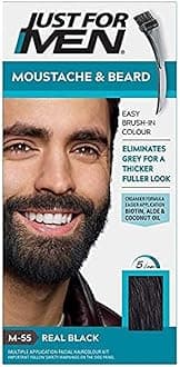 Color Gel Mustache & Beard M-55 Real Black 1 Each (Pack of 5)