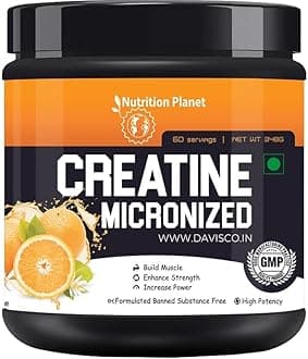 Micronized Creatine Monohydrate (Orange, 348g / 0.76 Lb, 60 Servings)