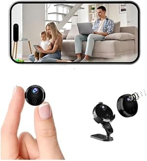 Hidden Camera,Mini ‌Security Camera‌,HD ‌WiFi Wireless Camera‌s with Motion Detection & SD Storage,Entryway & Indoorr Security Monitoring（Without SD Card）