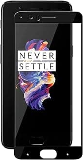 NISHTECH Tempered Glass Screen Protector Compatible for OnePlus 5 with Edge to Edge coverage and Easy Installation kit