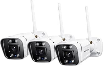 FOSCAM 3K 5MP Security Cameras Wireless Outdoor, 5GHz&2.4GHz Dual-Band WiFi with AI Human Vehicle Detection, 66FT Color Night Vision with Spotlights, 120dB Siren, SD and Cloud Storage, IP66 Waterproof