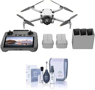 DJI Mini 4 Pro, Folding Mini-Drone with 4K HDR Video Camera for Adults, Under 0.549 lbs/249 g, 34 Mins Flight Time, 20 km Max Video Transmission Distance, Omnidirectional Vision Sensing (DJI RC 2)