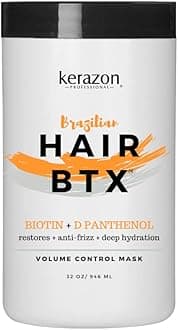 KERAZON Brazilian Hair BTX Treatment mask 32oz 946ml provides repair for damaged, dry, smoothing. New packaging, original formula. Salon size