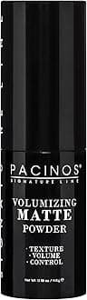 Pacinos Volumizing Matte Hair Powder - Adds Texture, Volume, Controls & Absorbs Excess Oil for Natural Finish, All Hair Types, 4.5 g.