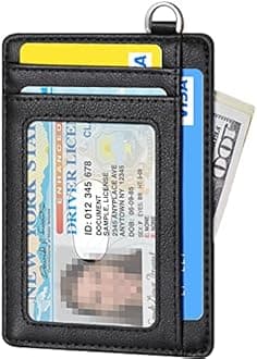 FurArt Credit Card Holder Wallet, Slim RFID Blocking Minimalist Women's Card Wallet