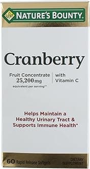 Nature's Bounty Cranberry Dietary Supplement 60 Soft Gels (Pack of 5)