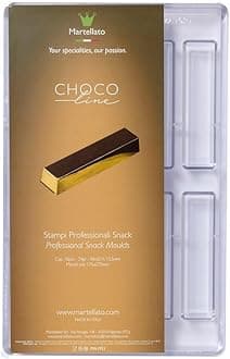 Martellato Polycarbonate Chocolate Mold, Rectangle Bar 96mm