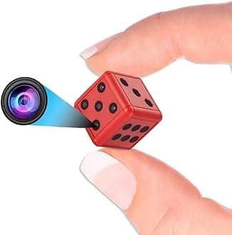 TECHNOVIEW Wired Hd Camera with Day Vision Hd Audio Video Recording Mini Small Size Camera - Red Color