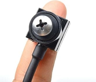 Wired Spy Camera Pinhole Convert Camera Mini Hidden Camera HD 1000TVL Small Portable BNC RCA Video Nanny Cam for CCTV Security Indoor Home Survelliance System DVR FPV 5V Adapter Included