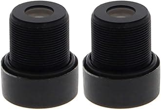 Fielect 12mm CCTV Camera Lens 720p Pixels 1/3" Security Camera Len for CCTV IP Camera Panoramic M12,2Pcs