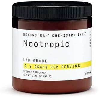 BEYOND RAW Chemistry Labs Nootropic Powder, Cognitive Enhancer and Memory Support, 30 Servings