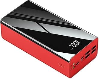 Power Bank Phone Portable 80000Mah Power Bank/Usb C Power Banks/The Portable External Battery/Compatible With 99% Electronic Equipment On The Market,Red