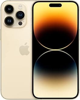 Apple iPhone 14 Pro Max, 128GB, Gold for AT&T (Renewed)