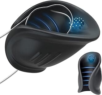 Male Vibrator, Aumood Handheld Male Masturbator Penis Vibrator for Men Masturbation with 10 Vibration for Glans Ejaculation, Male Adult Sex Toys & Games Prolong Endurance