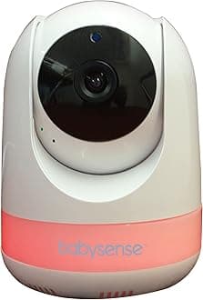 MaxView Baby Video Monitor, Pan-Tilt Remote Zoom, Two-Way Talk Audio, Long Range, Night Vision, RGB Night Light, Lullabies, Temperature Monitoring