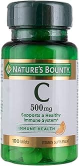 Nature's Bounty Pure Vitamin C 500 mg - 100 Tablets, Pack of 4