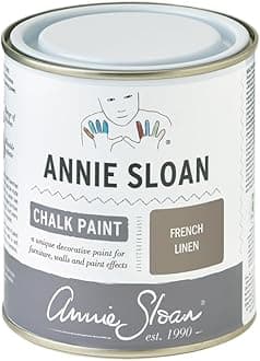 Annie Sloan Chalk Paint® (French Linen, 500 ml/16.9 Fl Oz) a unique decorative paint for furniture, cabinets and home décor with no sanding or priming