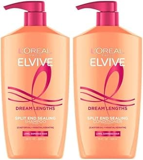 L'Oreal Paris Elvive Dream Lengths Shampoo and Conditioner Kit, Paraben Free, 1 kit