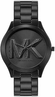 Michael Kors Slim Runway Watch for Women, 42mm Quartz Three Hand Movement with Stainless Steel Strap