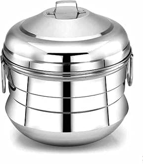 Subaa Stainless Steel Idli Maker/satti/Steamer/Boiler/Cooker/Panai (13 IDLY) Weight 1.400 Kg