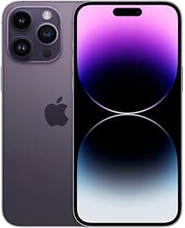 Apple iPhone 14 Pro Max, 128GB, Deep Purple - Unlocked (Renewed Premium)