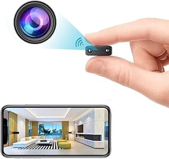 Mini Home WiFi Camera Wireless Security Camara Body Indoor Outdoor Cameras,Small Home1080P Portable Vdeo Surveillance Camaras Remote Viewing for Security with APP,with Night Vision,Motion Detection