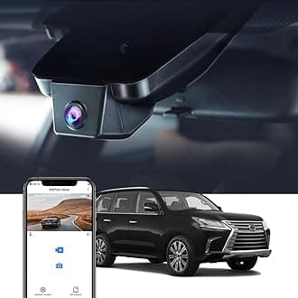 Fitcamx 4K Dash Cam Compatible with Lexus LX570 2017 2018 2019 2020 2021 (J200, Gen3), Integrated OEM Look, UHD 2160P Video WiFi, Loop Recording, G-Sensor, Clear Night Vision, Plug & Play, 64GB Card