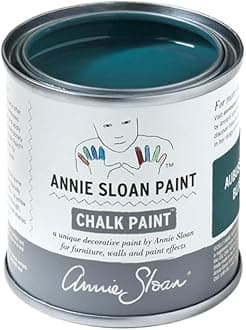 Annie Sloan Chalk Paint® (Aubusson Blue, 120 ml/4.06 Fl Oz) a unique decorative paint for furniture, cabinets and home décor with no sanding or priming