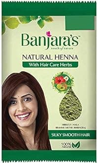 Banjara's Natural Henna Powder 50G(Pack of 8) , With Hibiscus, Amla, Brahmi , Methi & Bhringraj | Henna Powder For Hair |