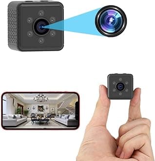 Hidden Cameras HUOMU Mini HD Wireless WiFi Camera Remote View Video Recorder Tiny Home Security Camera