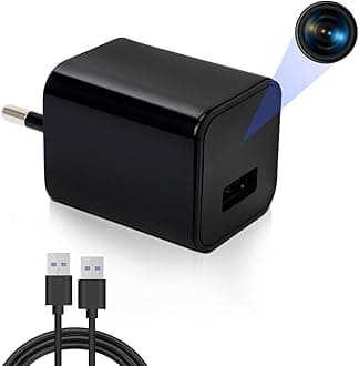 Charger Camera, 1080P Mini Cameras Nanny Cam Video Recorder with Motion Detection Security Cameras for Home, Office