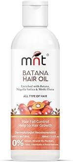 MNT Batana Oil for Hair Growth with Methi Dana & Curry Leaf | Promotes Thicker, Shiny, Stronger & Healthy Hair | Pure Batana Oil for Hair Growth and Hair Fall Control | 100 ml