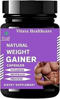 Natural Weight Gainer Capsule | Whey Supplements | Ayurvedic | 30 Capsules