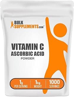 com Ascorbic Acid Powder | Vitamin C Supplement, 1g per Serving, 1kg