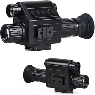 M5 Night Vision Scope, Infrared Digital Night Vision Monocular FHD 1080P Hunting Surveillance in Total Darkness, 32GB Memory Card for Photo and Video Storage