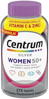 Centrum Silver Women 50 Plus, 275 Tablets per Bottle, with Higher Levels of Vitamin C & Zinc