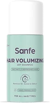 Sanfe Hair Volumizing Dry Shampoo - 25ml | Instantly refreshes & add volume | Leaves no residue