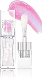 Hydrating Lip Gloss Transparent Lip Care,Magic Color Changing Moisturizing Lip Glow Oil Plumping Glimmer Glow Lipstick, Long Lasting Non-sticky Fresh Texture Lip Oil(Q2394-1#Change Color)