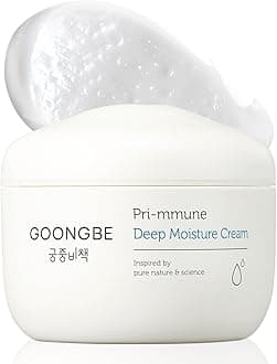 GOONGBE Pri-mmune Deep Moisture Cream - Korean Baby Moisturizer with Ceramide & Amino Acid - Skin Protectant 72hrs Moisturizing Cream for Face and Body - For Chafed & Sensitive Skin - 3.38oz.