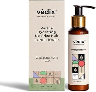 Vedix Conditioner, Ayurvedic Vartha Hydrating No-Frizz Hair Conditioner With Rice Water + Fenugreek + Mango Butterfor Frizz-Free Hair - 100 ml