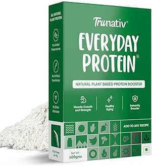 - TruNativ Everyday Plant Protein 13.5g Protein | Soy, Pea & Brown Rice Protein | Keto Friendly | Family Nutrition | Vegan | Cookable Protein | Cook-Bake-Blend | Add to your Daily Meals | 400g