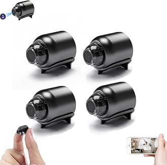 Mini 4G Wireless WiFi Camera 1080P HD with Night Vision & Motion Detection – Compact Spy Camera for Home, Baby, Pet & Car Monitoring (4pcs)