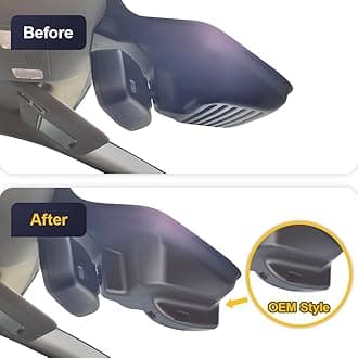 Fitcamx Front 4K+Rear 1080P Dash Cam for 2019-2023 Ford Ranger XL XLT Lariat (Has Rain Sensor), OEM Look, Dual HD Video, Built-in WiFi & APP, Loop Recording, G-Sensor, Easy to Set, 128GB Card