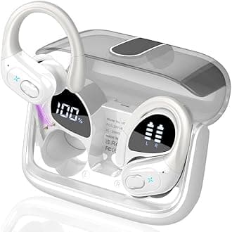 NDO Bluetooth 5.3 Over-Ear Earbuds, Wireless Headphones with Long Battery Life, IPX5 Waterproof for Outdoor Activities, 13mm Drivers, Fast Pairing, USB-C Charging